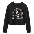 thumbnail image 1 of Peanuts - Wake Up And Chase Dreams - Juniors Cropped Pullover Hoodie, 1 of 6