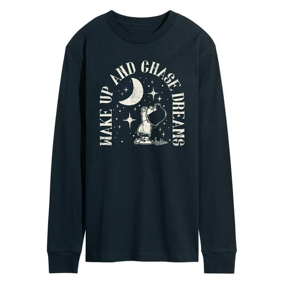 Peanuts - Wake Up And Chase Dreams - Men's Long Sleeve T-Shirt