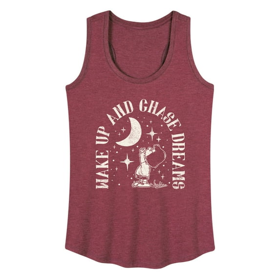 Peanuts - Wake Up And Chase Dreams - Women's Racerback Tank Top