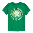 thumbnail image 1 of Peanuts - Wake Up Overthink Sleep Repeat - Toddler And Youth Short Sleeve Tee, 1 of 5
