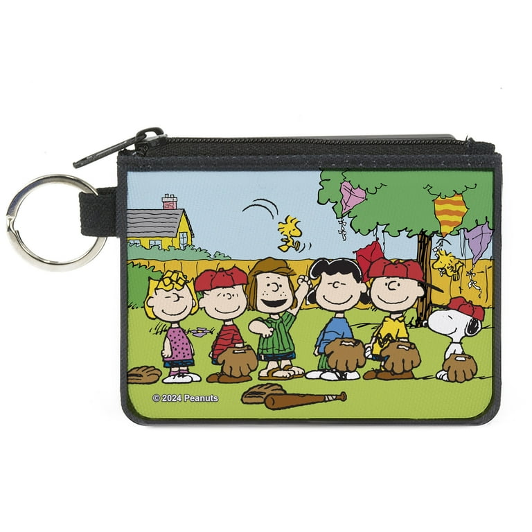 Peanuts Wallet, Coin Purse, Peanuts Gang Backyard Baseball Group