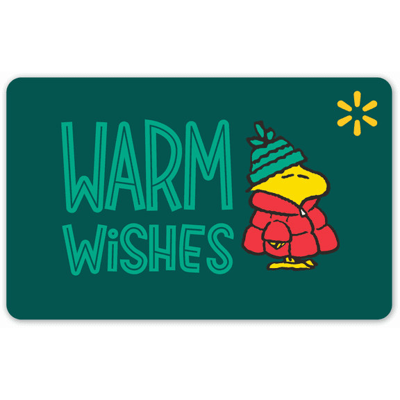 Peanuts Warm Wishes Walmart Gift Card