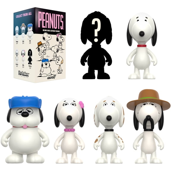 Super7 - Peanuts - Reaction Blind Box Wv10 - Snoopy's Siblings 12pc PDQ