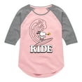 thumbnail image 1 of Peanuts - Wave Ride - Toddler And Youth Girls Raglan Graphic T-Shirt, 1 of 5