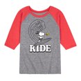 thumbnail image 1 of Peanuts - Wave Ride - Toddler And Youth Raglan Graphic T-Shirt, 1 of 7