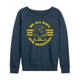 thumbnail image 1 of Peanuts - We All Have Our Anxieties - Women's Lightweight French Terry Long Sleeve Shirt, 1 of 6