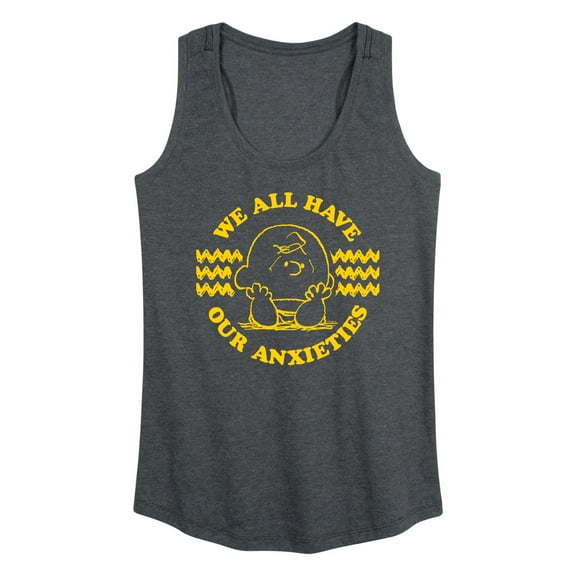 Peanuts - We All Have Our Anxieties - Women's Racerback Tank Top