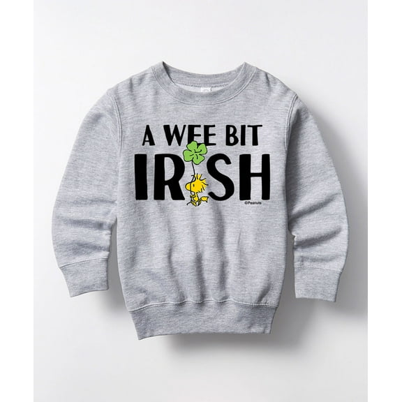 Peanuts - Wee Bit Irish - Toddler and Youth Crew Fleece