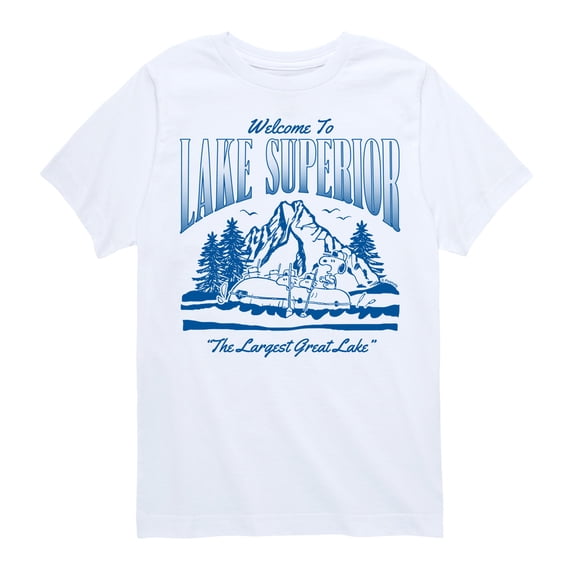 Peanuts - Welcome To Lake Superior Snoopy And Woodstocks -Toddler And Youth Short Sleeve Graphic T-Shirt