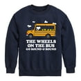 thumbnail image 1 of Peanuts - Wheels On The Bus - Toddler And Youth Crewneck Fleece Sweatshirt, 1 of 5