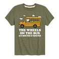 thumbnail image 1 of Peanuts - Snoopy and Woodstock - Wheels on the Bus - Back to School - Toddler And Youth Short Sleeve Graphic T-Shirt, 1 of 6