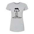 thumbnail image 1 of Peanuts - Who Says Im Crabby Lucy - Juniors Fitted Graphic T-Shirt, 1 of 6