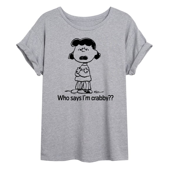 Peanuts - Who Says Im Crabby Lucy - Women's Oversized T-Shirt