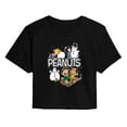 thumbnail image 1 of Peanuts - Winter Stickers - Juniors Cropped Short Sleeve Graphic T-Shirt, 1 of 5