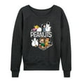 thumbnail image 1 of Peanuts - Winter Stickers - Women's French Terry Long Sleeve Pullover, 1 of 5