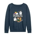 thumbnail image 1 of Peanuts - Winter Stickers - Women's French Terry Long Sleeve Pullover, 1 of 5
