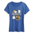 thumbnail image 1 of Peanuts - Winter Stickers - Women's Short Sleeve Graphic T-Shirt, 1 of 5