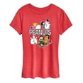 thumbnail image 1 of Peanuts - Winter Stickers - Women's Short Sleeve Graphic T-Shirt, 1 of 5