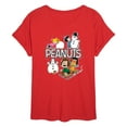 thumbnail image 1 of Peanuts - Winter Stickers - Womens Oversized Graphic T-Shirt, 1 of 5