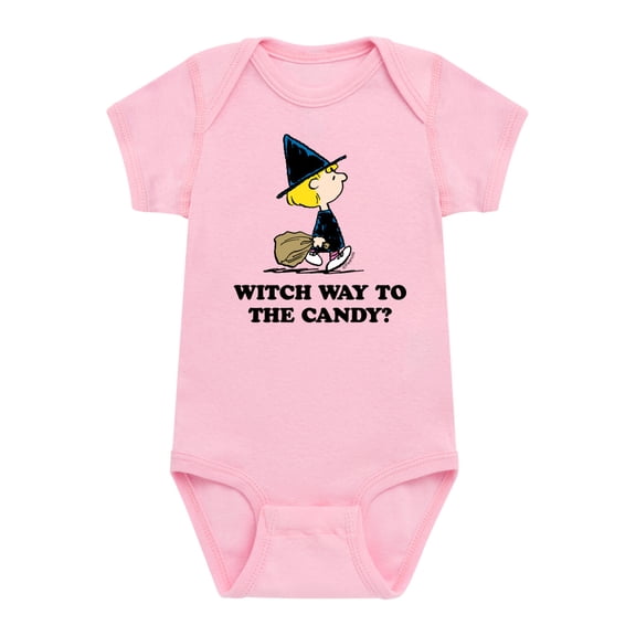 Peanuts - Witch Way To The Candy - Infant Baby One Piece