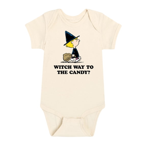Peanuts - Witch Way To The Candy - Infant Baby One Piece