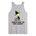thumbnail image 1 of Peanuts - Witch Way To The Candy - Men's Jersey Tank Top, 1 of 4
