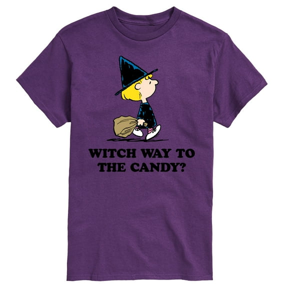 Peanuts - Witch Way To The Candy - Men's Short Sleeve Graphic T-Shirt