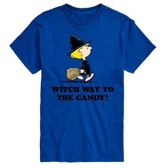 Peanuts - Witch Way To The Candy - Men's Short Sleeve Graphic T-Shirt