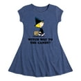 thumbnail image 1 of Peanuts - Witch Way To The Candy - Toddler And Youth Girls Fit And Flare Dress, 1 of 1