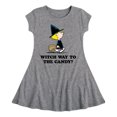 thumbnail image 1 of Peanuts - Witch Way To The Candy - Toddler And Youth Girls Fit And Flare Dress, 1 of 1