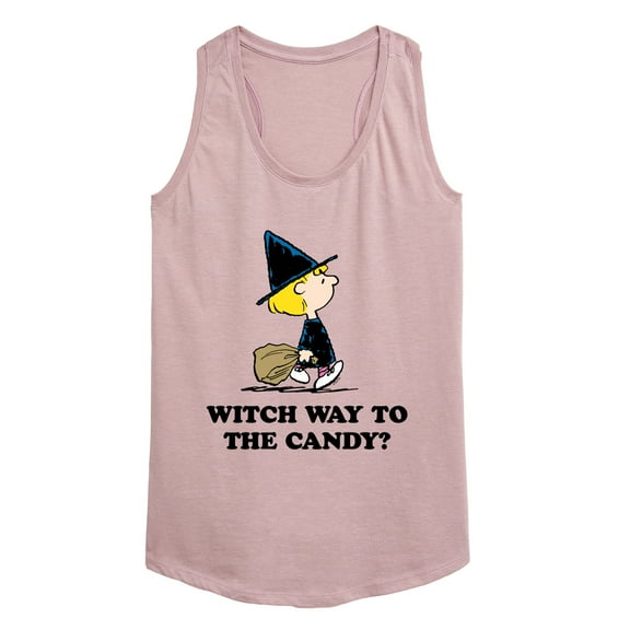 Peanuts - Witch Way To The Candy - Women's Racerback Tank Top