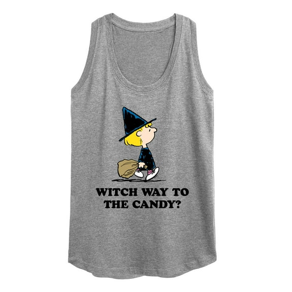 Peanuts - Witch Way To The Candy - Women's Racerback Tank Top