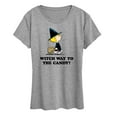 thumbnail image 1 of Peanuts - Witch Way To The Candy - Women's Short Sleeve Graphic T-Shirt, 1 of 6