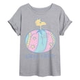 thumbnail image 1 of Peanuts - Wo Happy Easter - Juniors Oversized Graphic T-Shirt, 1 of 5