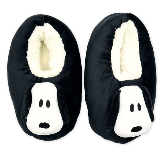 Peanuts Women's 3D Plush Head Fuzzy Babba Slipper Socks, 1-Pack, Sizes S/M-M/L