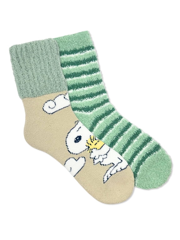 Women's Cozy Crew Socks, 2-Pack, Shoe Sizes 4-10