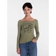 thumbnail image 1 of Peanuts Women's Halloween Graphic Tee with Long Sleeves, Sizes XXS-XXL, 1 of 5