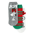thumbnail image 1 of Peanuts Women's Holiday No-Show Socks, 3-Pack, Size 4-10, 1 of 4