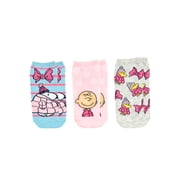 Peanuts Women's Holiday No-Show Socks, 3-Pack, Size 4-10