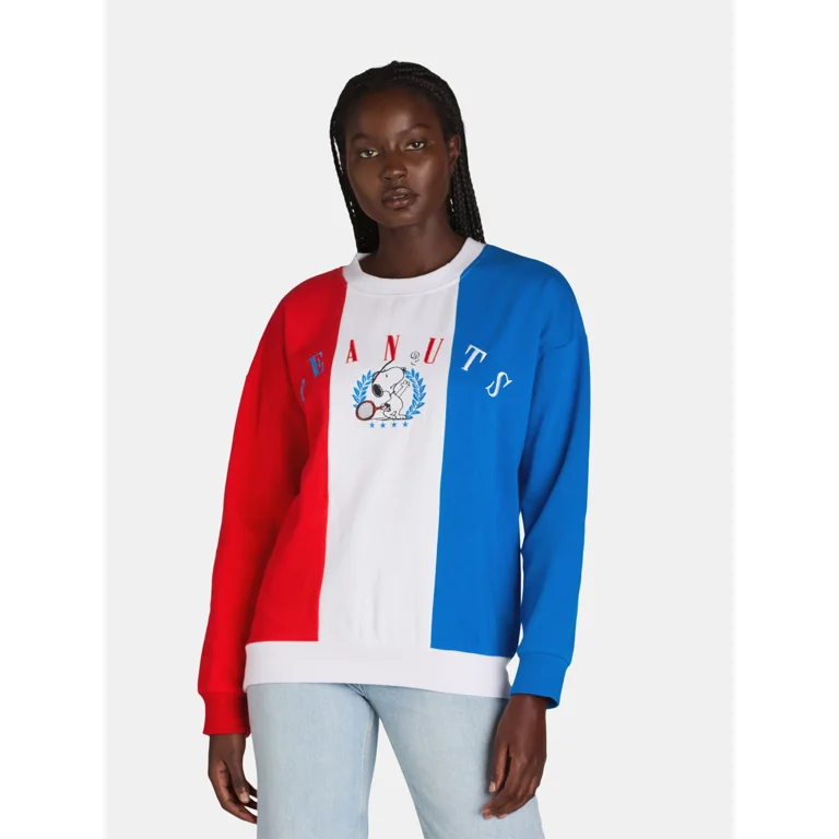 Women's peanuts sweatshirt sale
