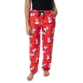 thumbnail image 1 of Peanuts Womens' Snoopy And Woodstock Tossed All-Over Print Fleece Sleep Lounge Pajama Pants Sleepwear Loungewear, 1 of 6