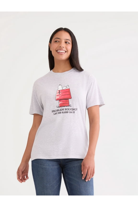 Women’s Snoopy Graphic Tee, Sizes XXS-XXL
