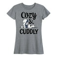 thumbnail image 1 of Peanuts - Women's Snoopy Winter Fun Short Sleeve Graphic Tshirts, 1 of 6