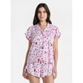 thumbnail image 1 of Peanuts Women's Valentine's Day Shorty Pajama Set, 2-Piece, Sizes XS-3X, 1 of 5