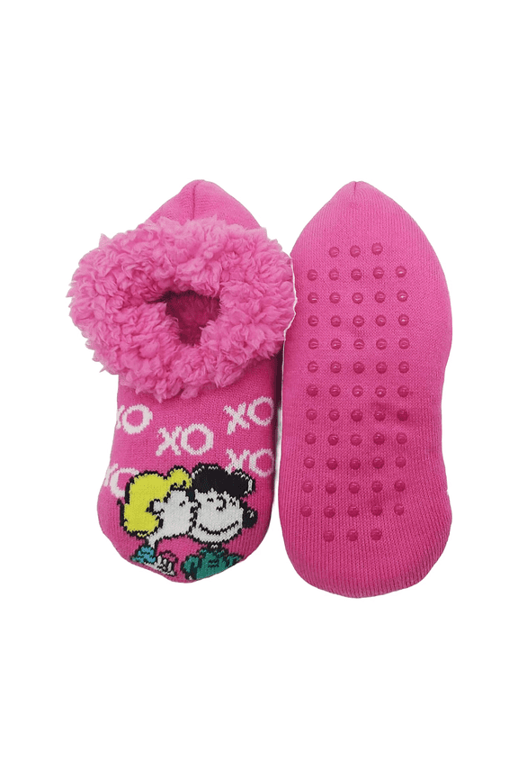 Women's Valentine's Day Slipper Socks with Non-Slip Soles
