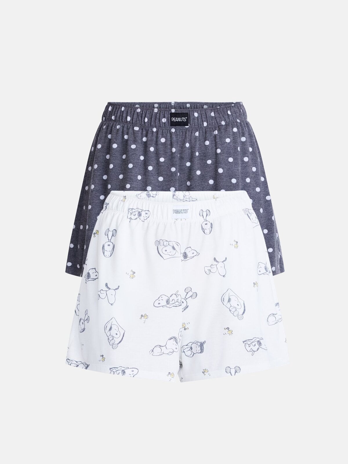 Peanuts Women's Sleep Shorts from Grayson Social, 3" Inseam, 2-Pack, Sizes XS-3X