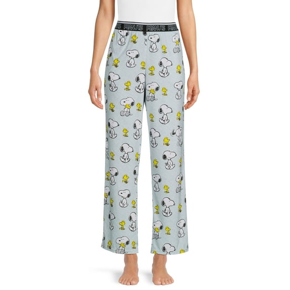 Peanuts Women's and Women's Plus Size Snoopy Plush Sleep Pants, Sizes XS-3X
