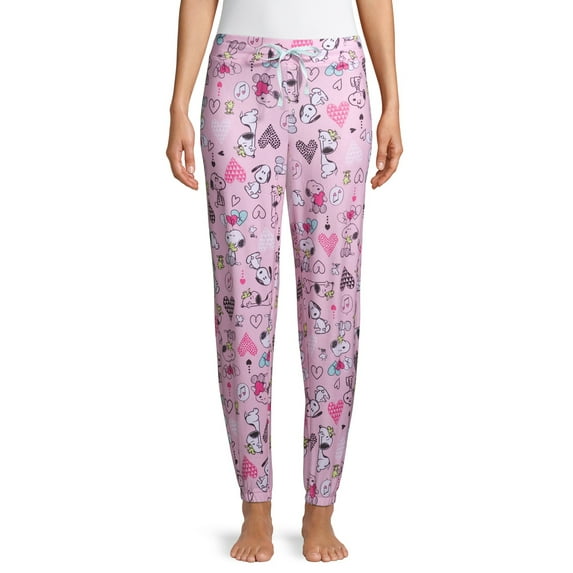 Peanuts Women's and Women's Plus Snoopy Sleep Joggers