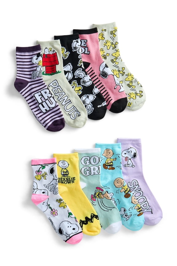 Women's Crew Socks, 10-Pack, One Size Fits Most