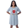 thumbnail image 1 of Peanuts Womens' Snoopy Wake Me Christmas Nightgown Sleep Pajama Shirt, 1 of 6